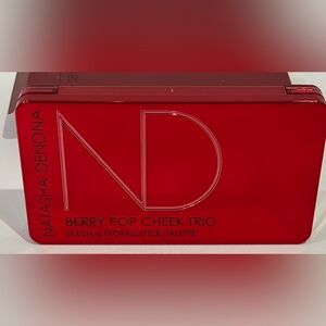 Natasha Denona Berry Pop Cheek Trio Blush & Highlighter Palette